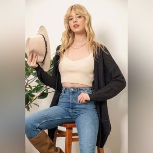 S17-Lightweight Open Cardigan